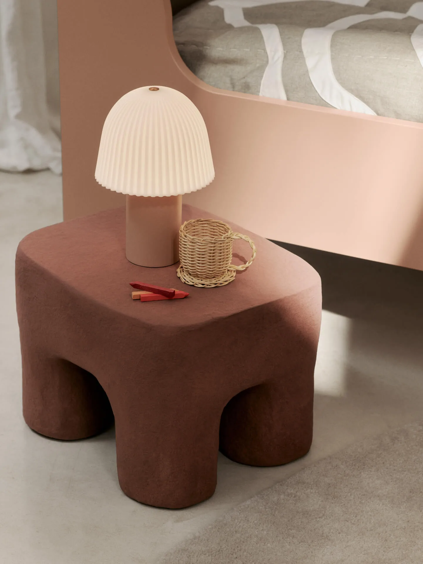 Frill kannettava lamppu, Rose-white Ferm Living