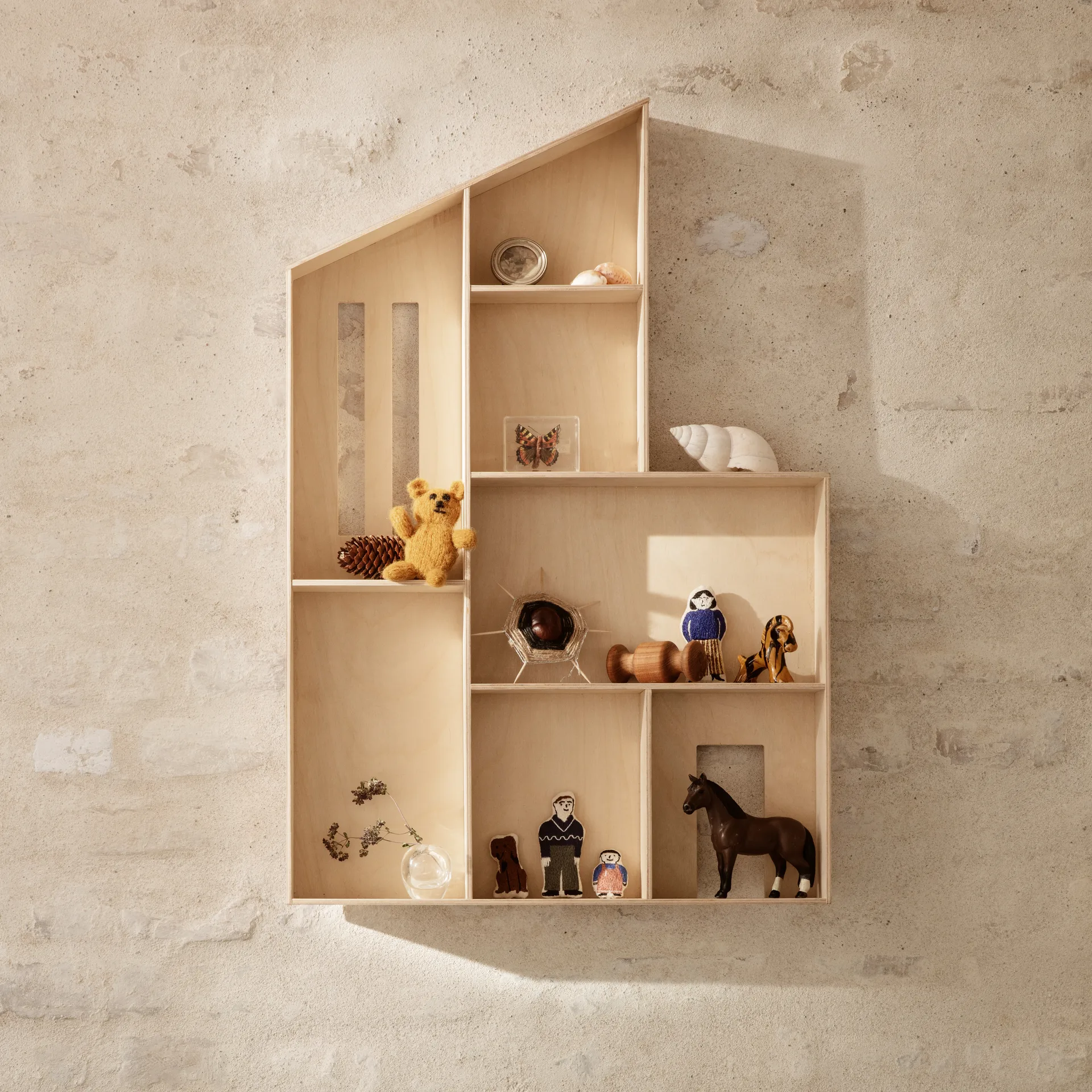Funkishus miniatyr -hylly, Natural Ferm Living