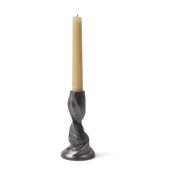 Gale kynttilänjalka 13 cm - Blackened Aluminium - ferm LIVING