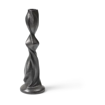 Gale kynttilänjalka 25 cm - Blackened Aluminium - Ferm Living