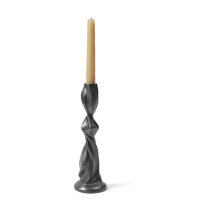 Gale kynttilänjalka 25 cm - Blackened Aluminium - ferm LIVING