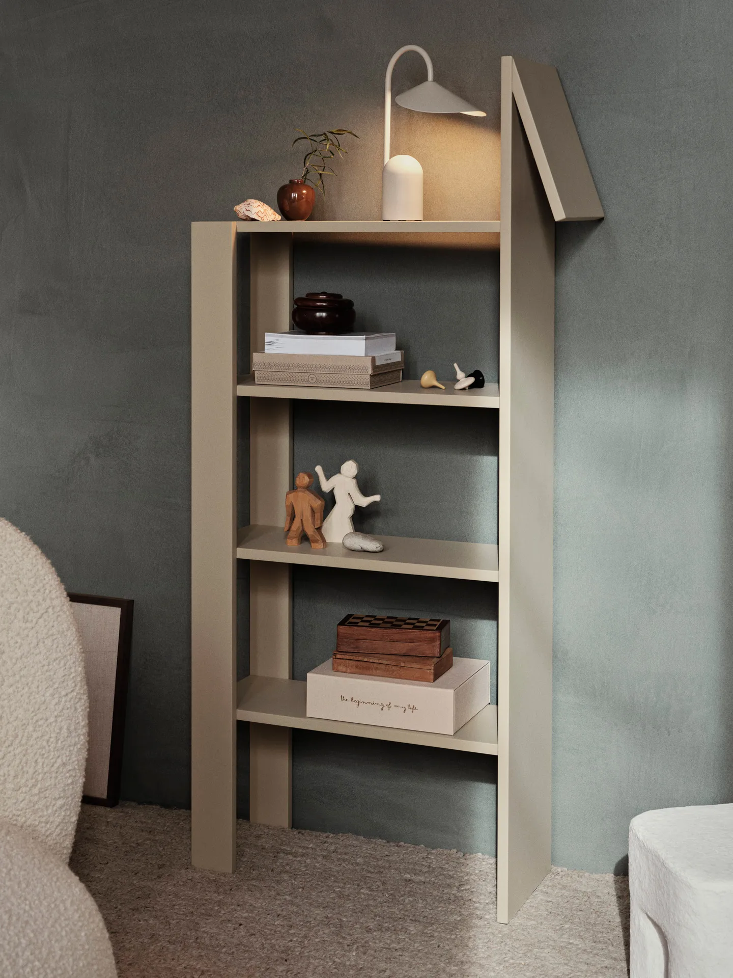 Giraffe kirjahylly 69x140 cm, Cashmere Ferm Living
