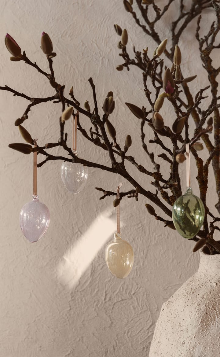 Glass easter eggs 4-pakkaus, Mixed light Ferm Living