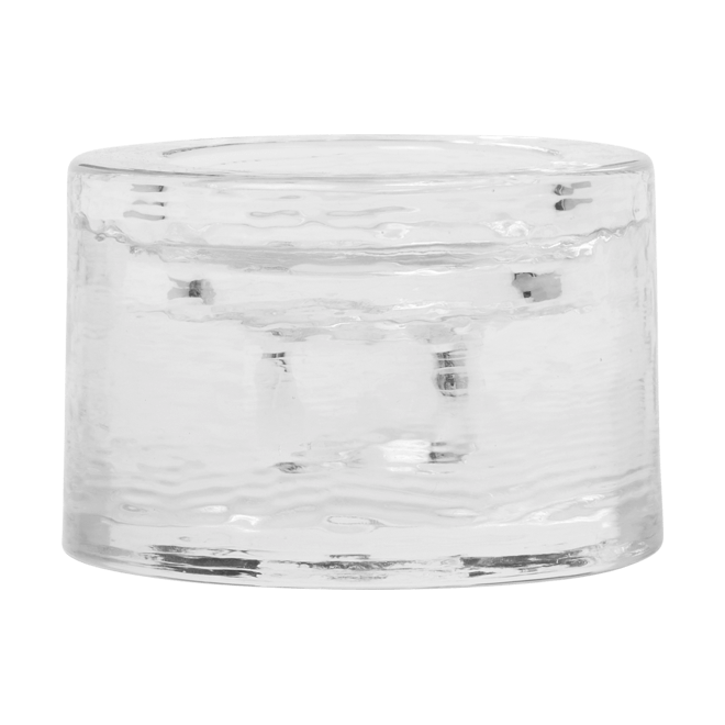 Gradia kynttilänjalka pyöreä Ø8 cm - Clear - Ferm Living