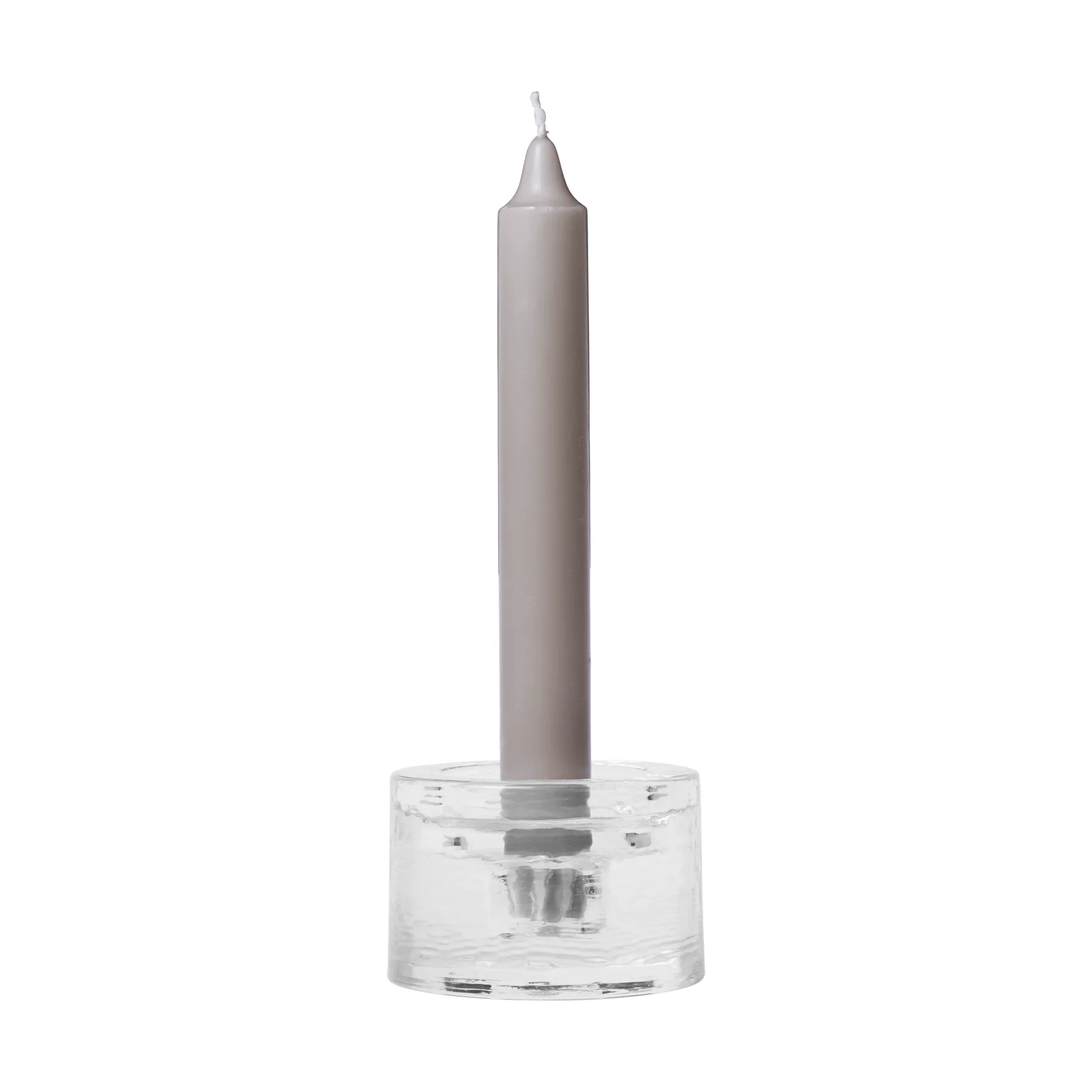 Gradia kynttilänjalka pyöreä Ø8 cm, Clear Ferm Living