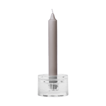 Gradia kynttilänjalka pyöreä Ø8 cm - Clear - Ferm Living