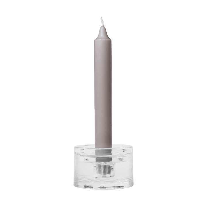 Gradia kynttilänjalka pyöreä Ø8 cm, Clear Ferm Living
