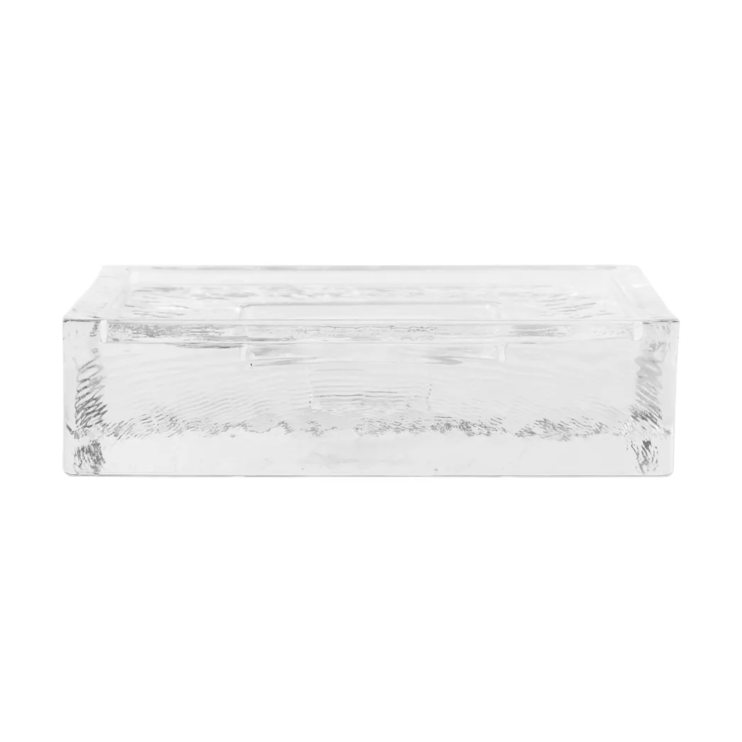 Ferm Living Gradia kynttilänjalka square 16x16 cm Clear