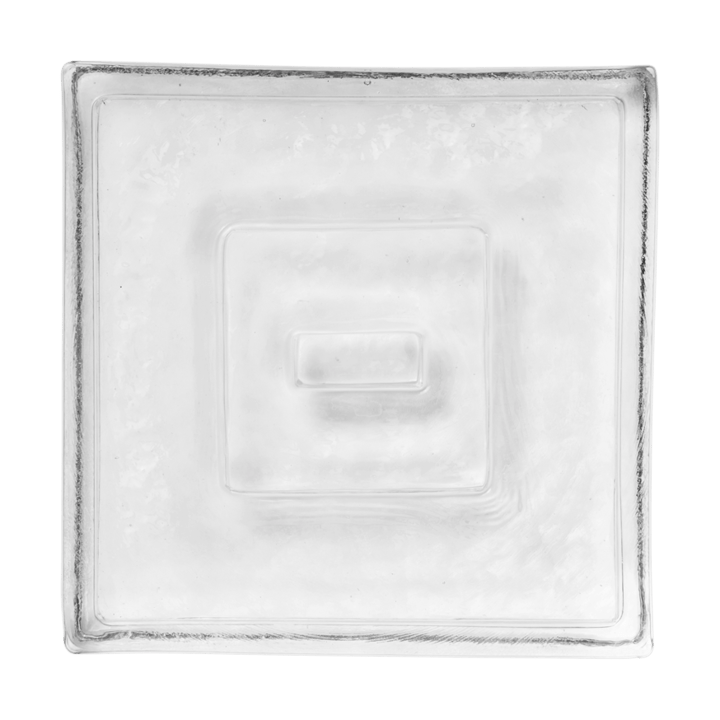 Gradia kynttilänjalka square 16x16 cm, Clear Ferm Living