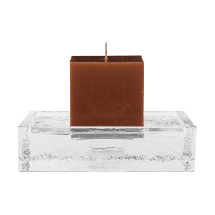 Gradia kynttilänjalka square 16x16 cm, Clear Ferm Living