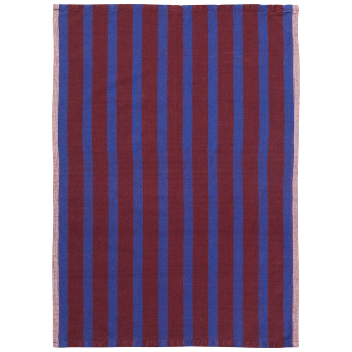 Hale keittiöpyyhe 50x70 cm - Brown-navy blue - ferm LIVING