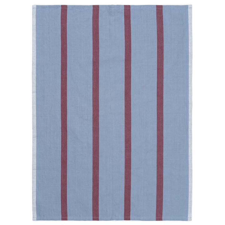 Hale keittiöpyyhe 50x70 cm - Faded blue-burgundy - Ferm LIVING