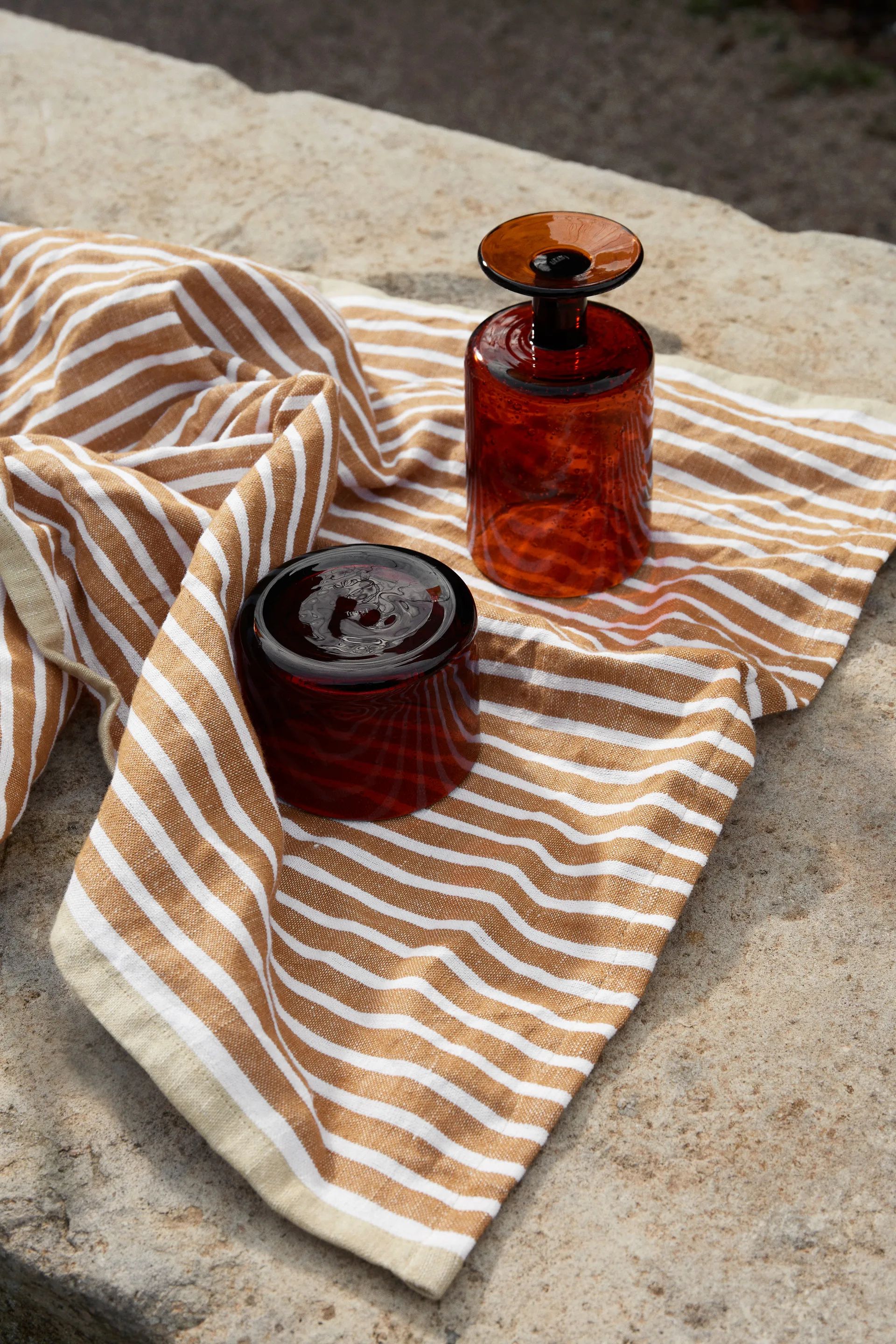 Hale keittiöpyyhe 50x70 cm, Golden brown-silver fern Ferm Living