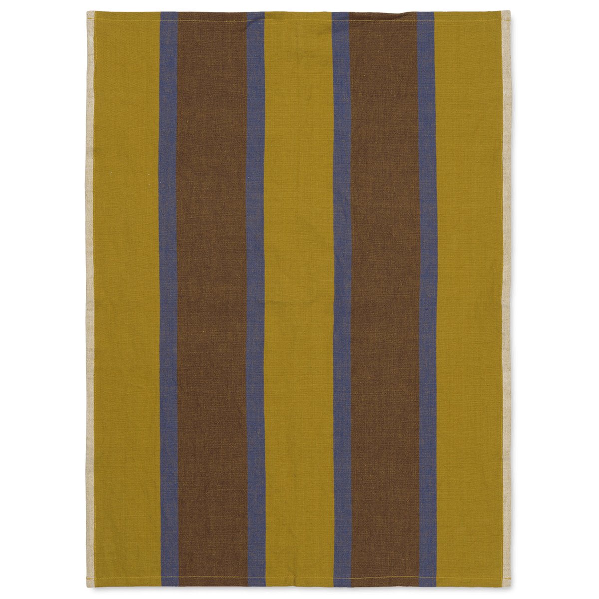 Ferm Living Hale keittiöpyyhe 50x70 cm Lime-bright blue-chocolate