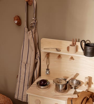 Hale lasten esiliina - Vaaleanpunainen-vaaleansininen - Ferm Living