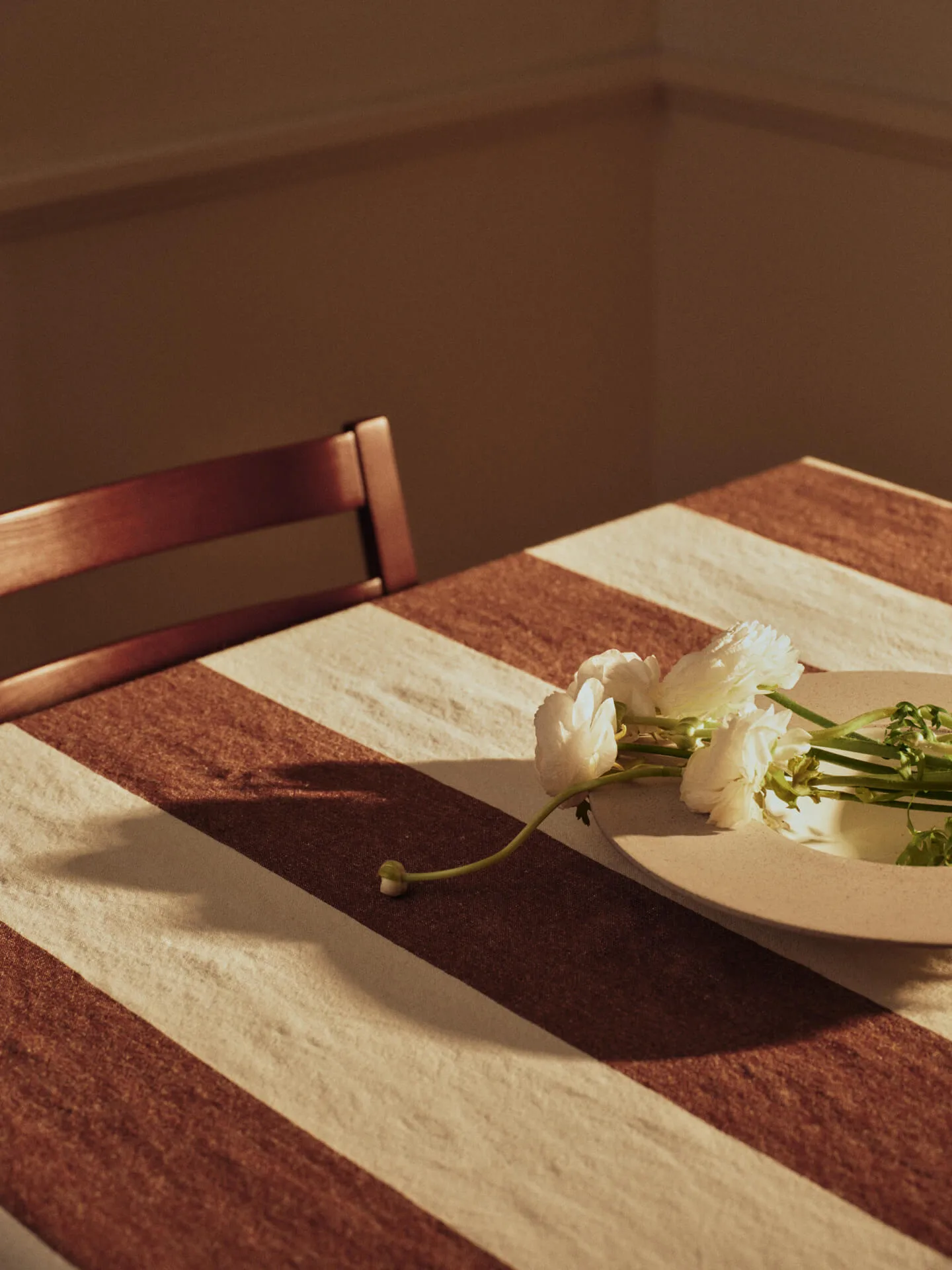 Hale pöytäliina, Chestnut-frosted lime, 150x240 cm Ferm Living