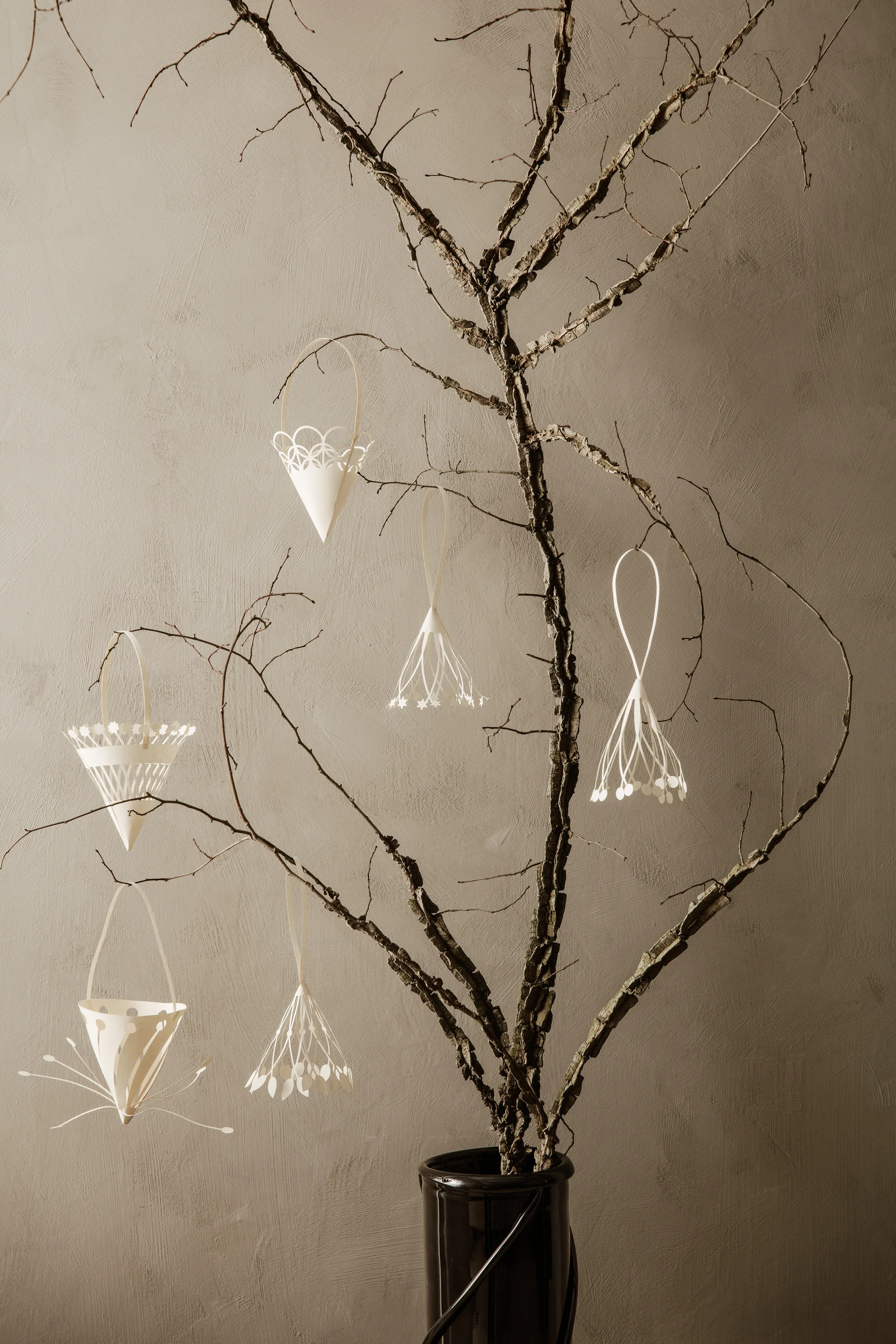 Hängande joulutuutti Ø10cm 3-pack, Off-white Ferm Living