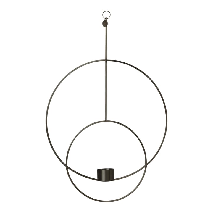 Hanging tealight kynttiläkruunu pyöreä - musta - ferm LIVING