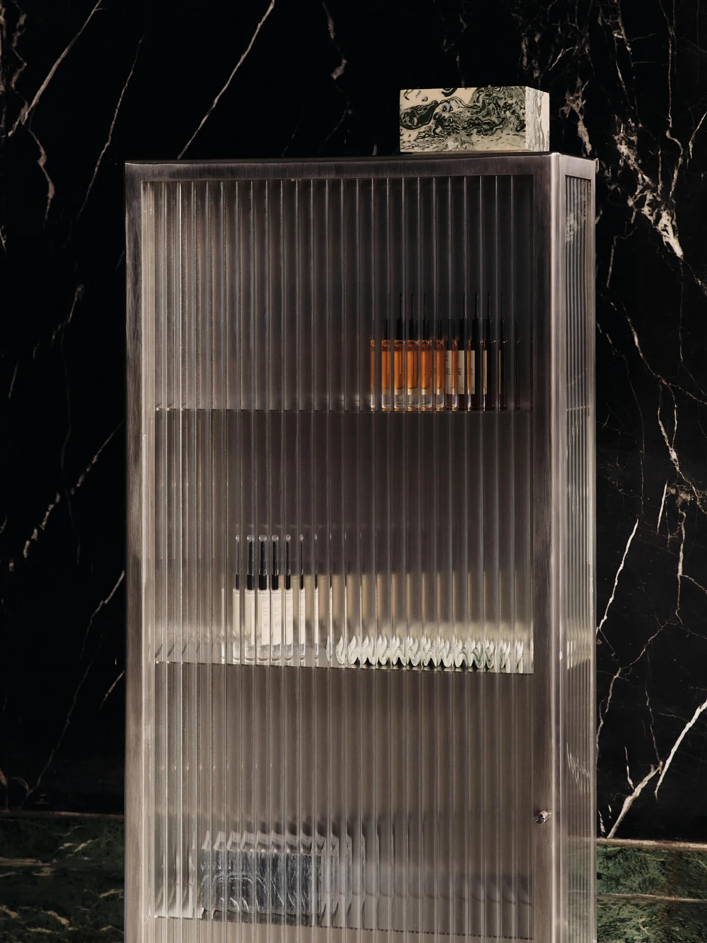 Haze seinäkaappi 35x100 cm, Stainless steel Ferm Living