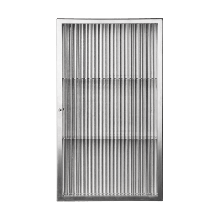 Haze seinäkaappi - Reeded glass - stainless steel - Ferm Living