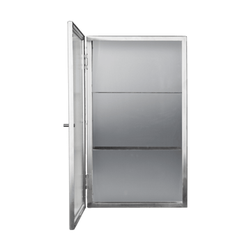 Haze seinäkaappi - Reeded glass - stainless steel - Ferm Living
