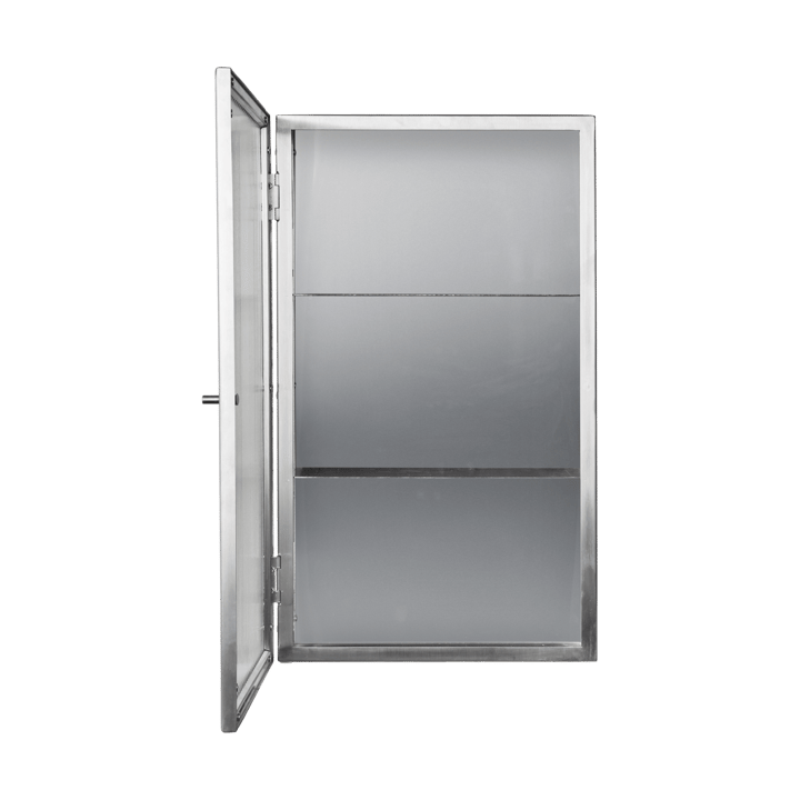Haze seinäkaappi, Reeded glass - stainless steel Ferm Living