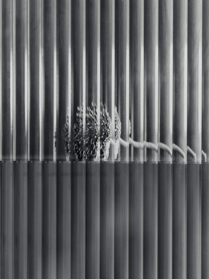 Haze seinäkaappi, Reeded glass - stainless steel Ferm Living