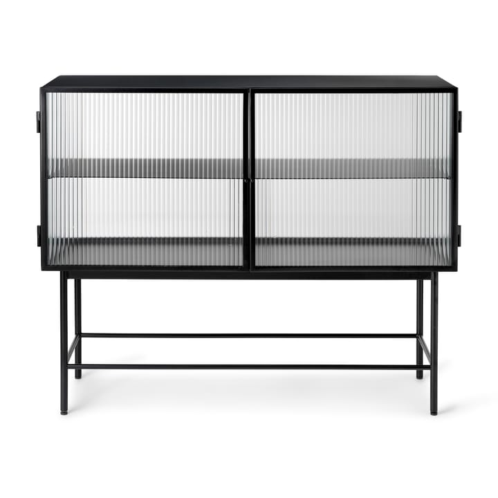 Haze sivupöytä - Black-aaltoileva lasi - Ferm Living