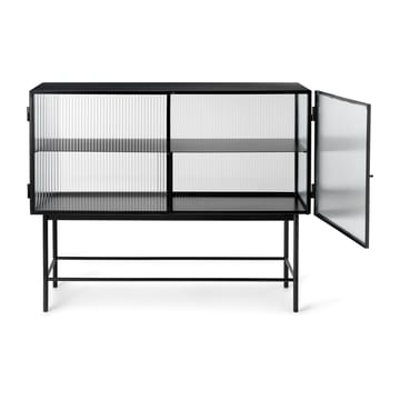 Haze sivupöytä - Black-aaltoileva lasi - Ferm Living