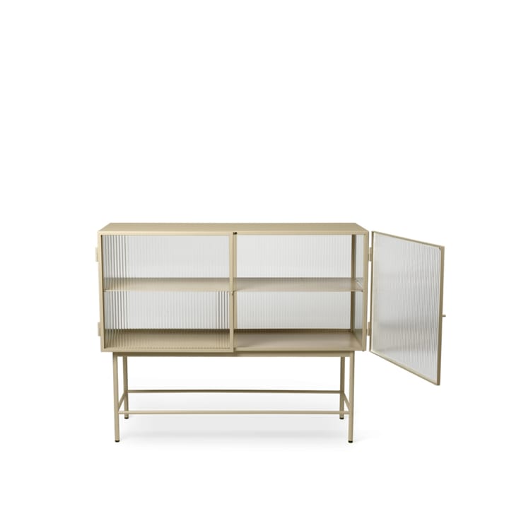 Haze sivupöytä - Cashmere, aaltoileva lasi - Ferm Living