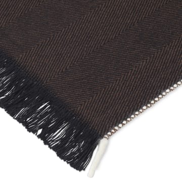 Herringbone huopa 120x180 cm - Dark coffee - Ferm Living