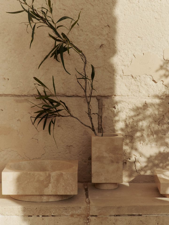 Hew vaasi 21 cm, Travertiini Ferm Living