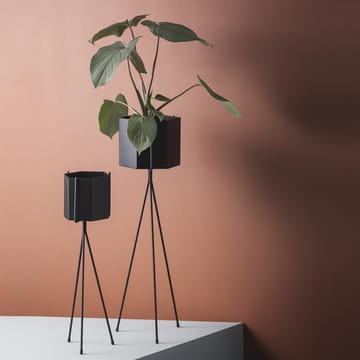 Hexagon ruukku musta - x-large - Ferm Living