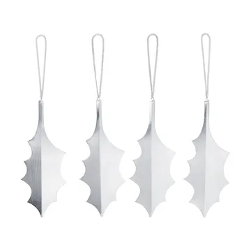 Holly leaf koriste-riipus 13,5 cm 4-pack - Hopea - Ferm Living