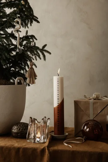 Holo lämpökynttilänjalka Ø10 cm - Clear - Ferm Living