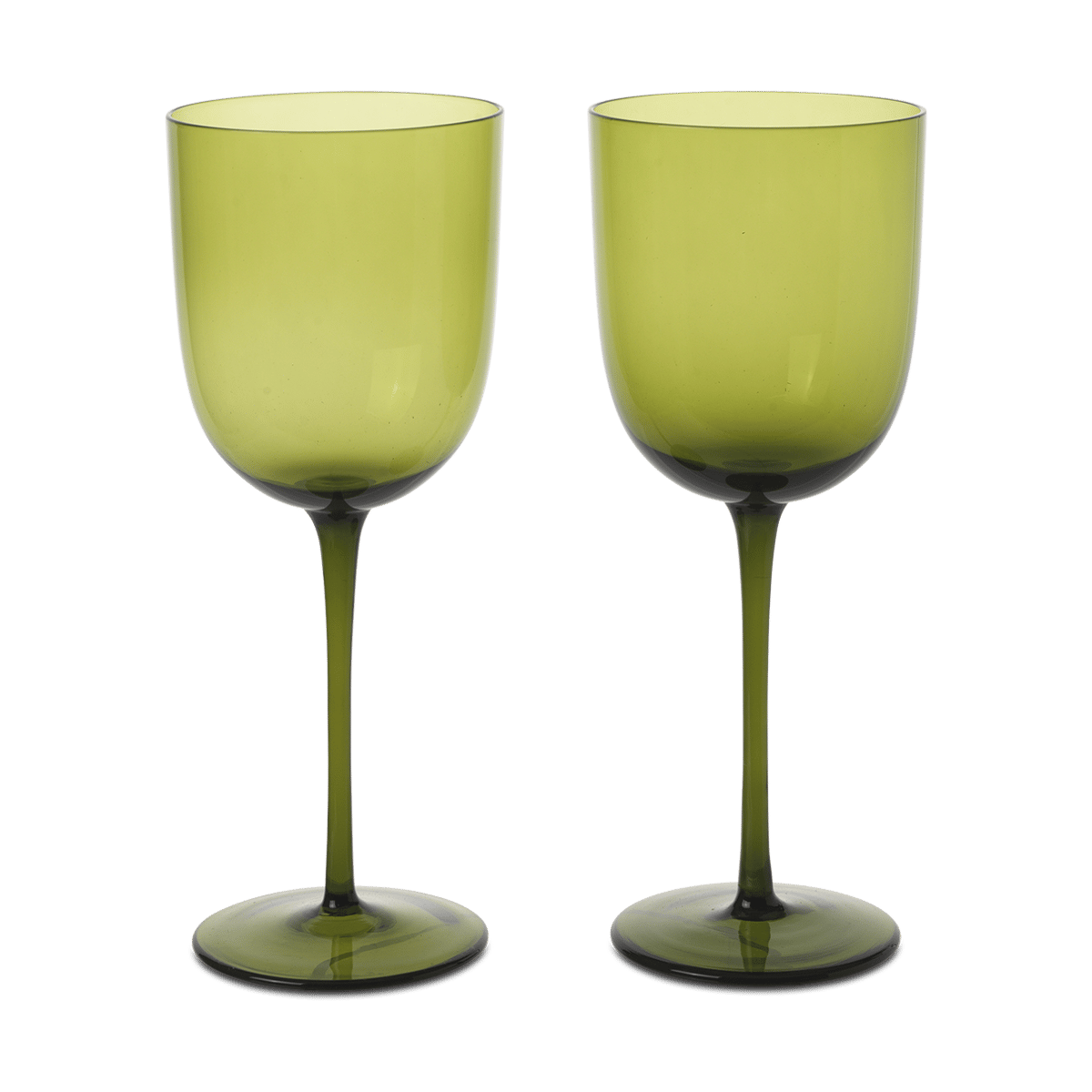 Ferm Living Host valkoviinilasi 30 cl, 2-pakkaus Sammalvihreä