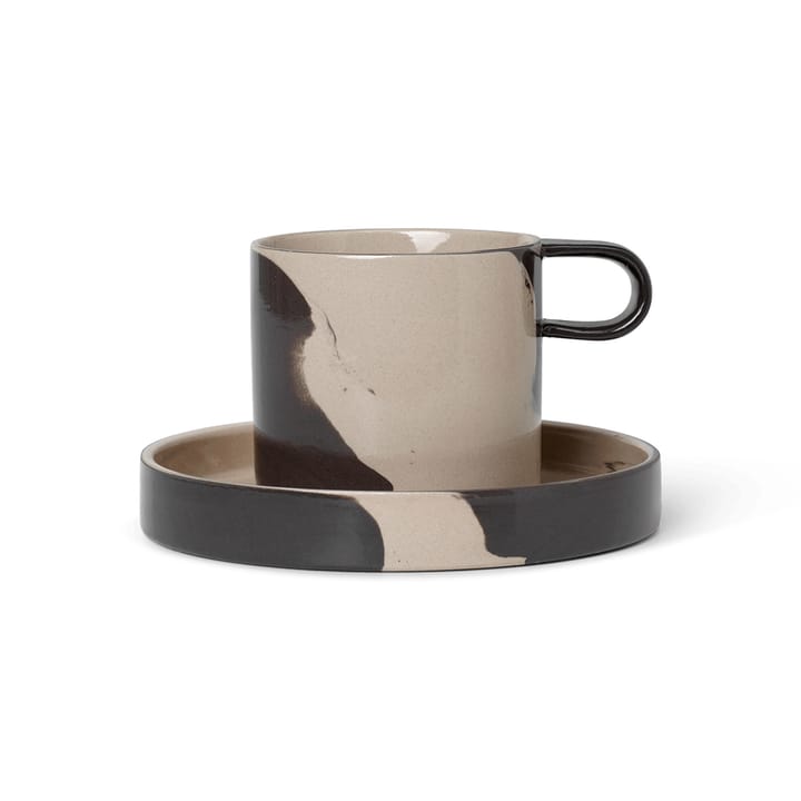 Inlay lautasellinen muki - Sand-brown - Ferm LIVING