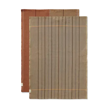 Ito keittiöpyyheliina 50x70 cm 2-pakkaus - Hazel-oat - Ferm Living