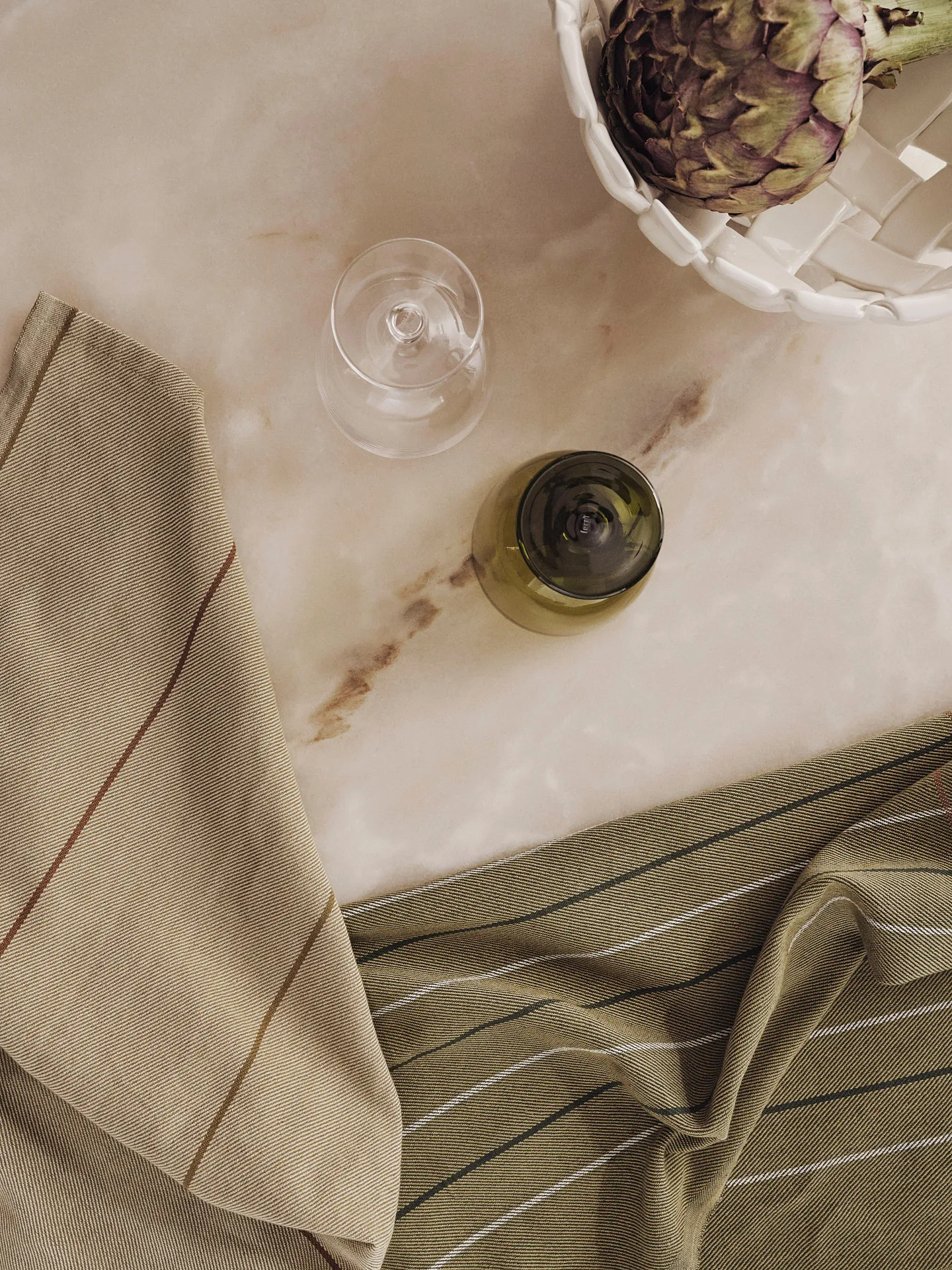 Ito keittiöpyyheliina 50x70 cm 2-pakkaus, Seaweed-flax Ferm Living