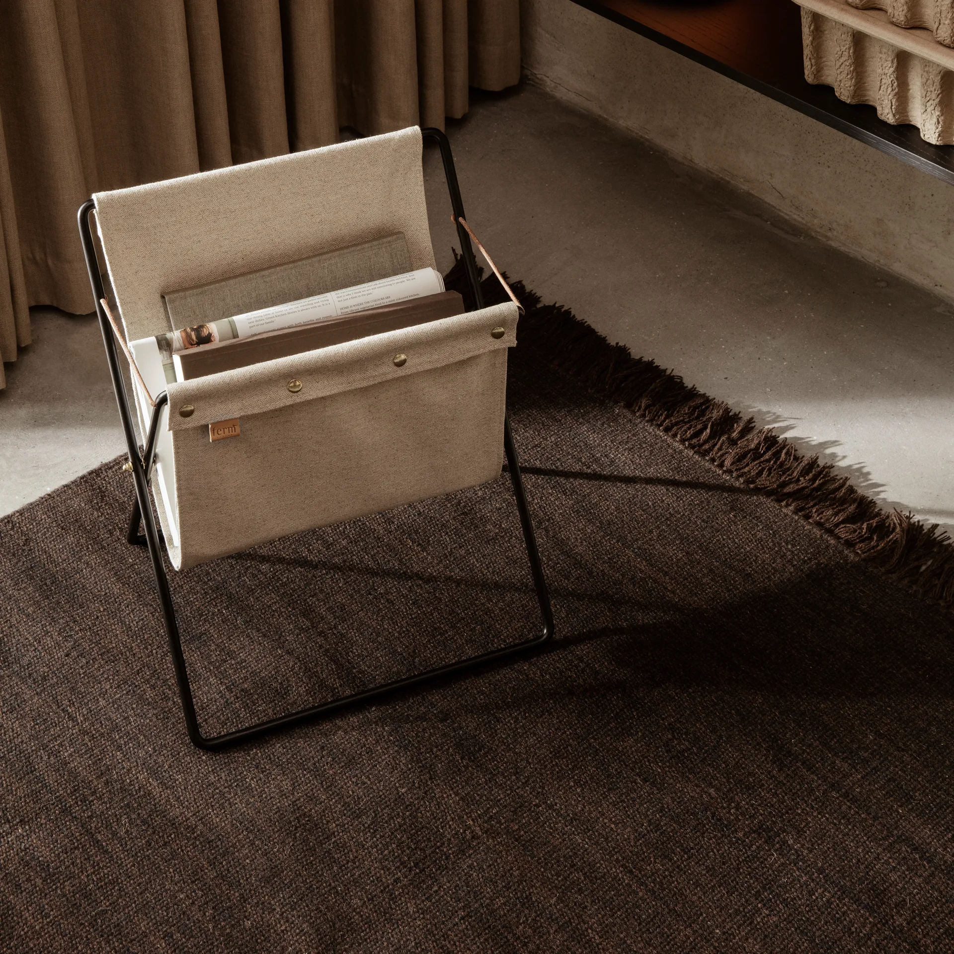 Kelim matto 240x240 cm, Dark melange Ferm Living