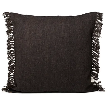 Kelim tyyny hapsuilla L 80x80 cm - Dark melange - Ferm Living