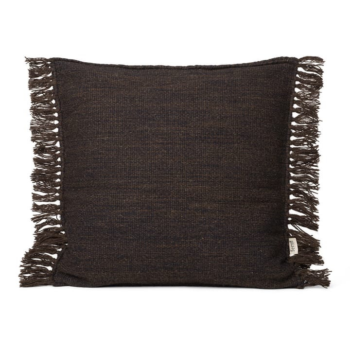 Kelim tyyny hapsuilla S 50x50 cm, Dark melange Ferm Living