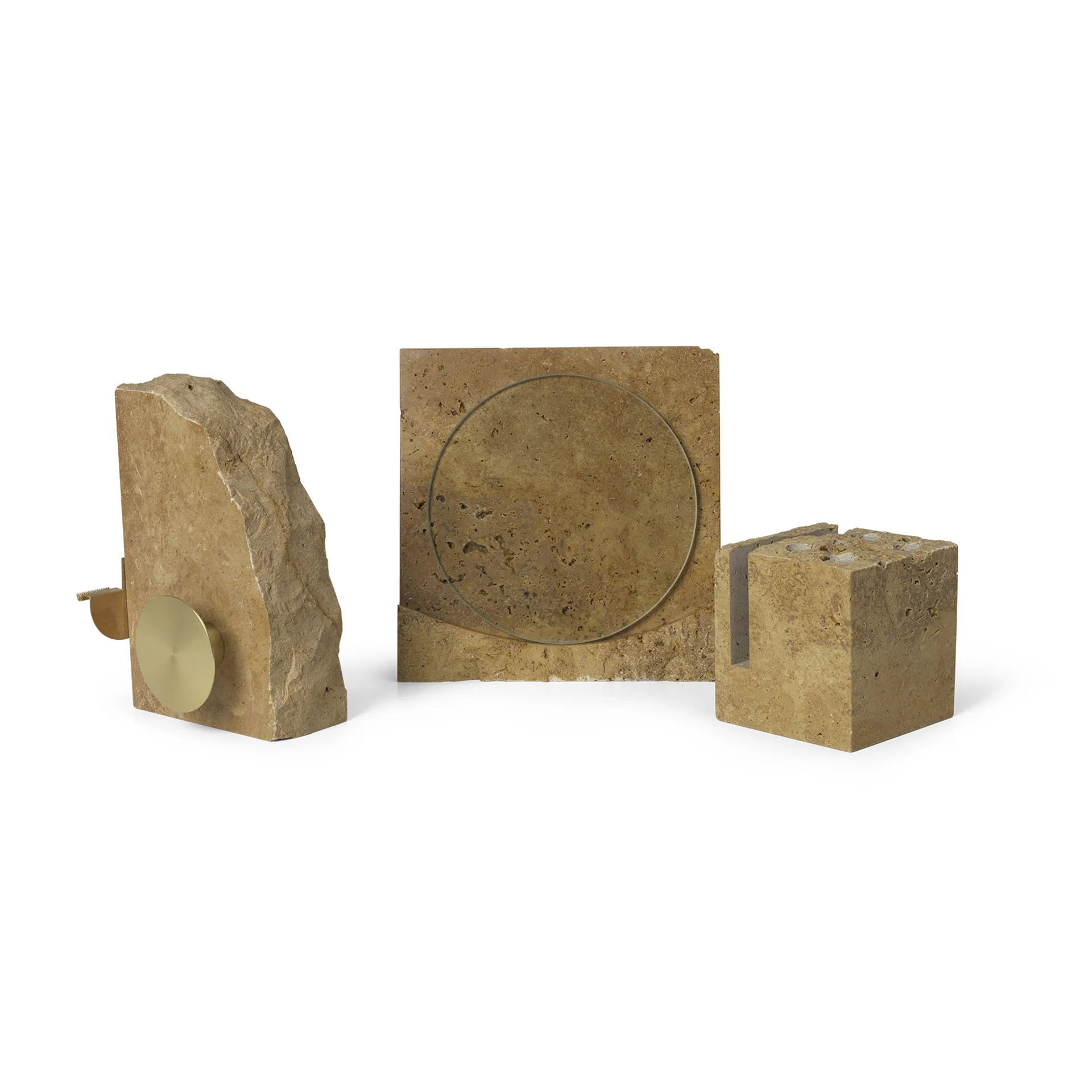 Klint kehys 18 x 18 cm, Beige travertin Ferm Living