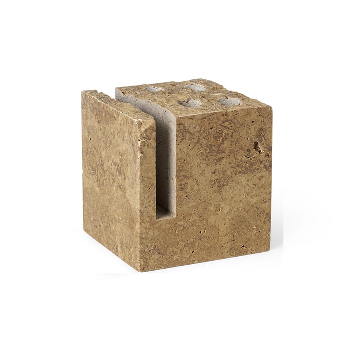 Klint kynäpidike 9 x 9 cm - Beige travertin - ferm LIVING