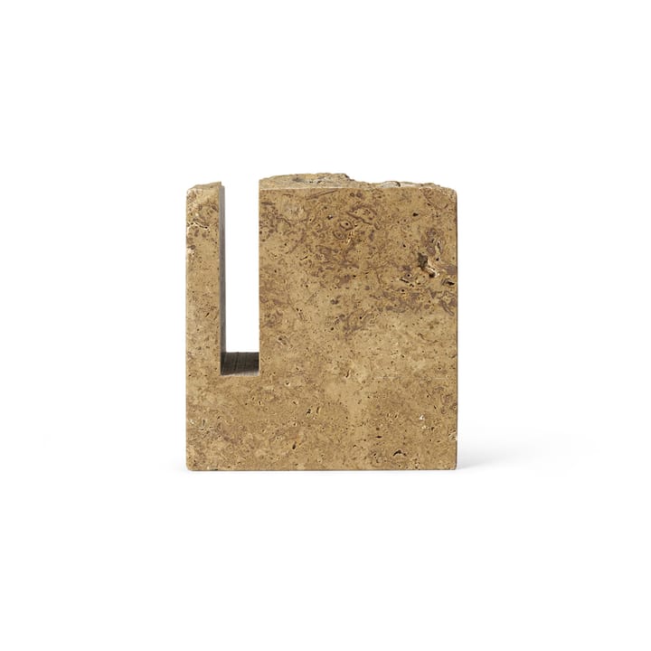 Klint kynäpidike 9 x 9 cm, Beige travertin Ferm Living