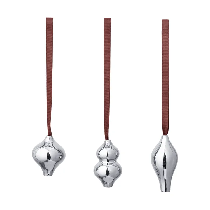 Komo koristegriipit 3 osaa - Hopea - Ferm Living