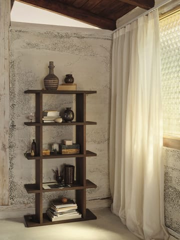 Kona kirjahylly 1x4 - Dark stained - Ferm Living