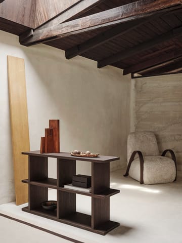 Kona kirjahylly 2x2 - Dark stained - Ferm Living