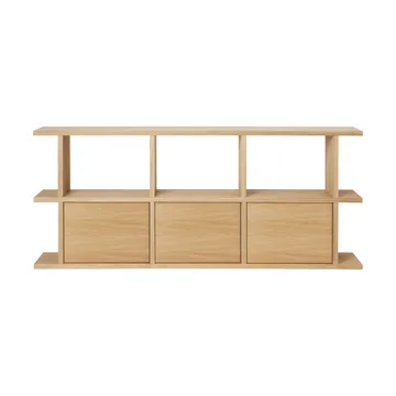 Kona kirjahylly 3x2 - Natural oak, sisältää 3 kaappisisäosaa - Ferm Living