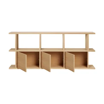 Kona kirjahylly 3x2 - Natural oak, sisältää 3 kaappisisäosaa - Ferm Living